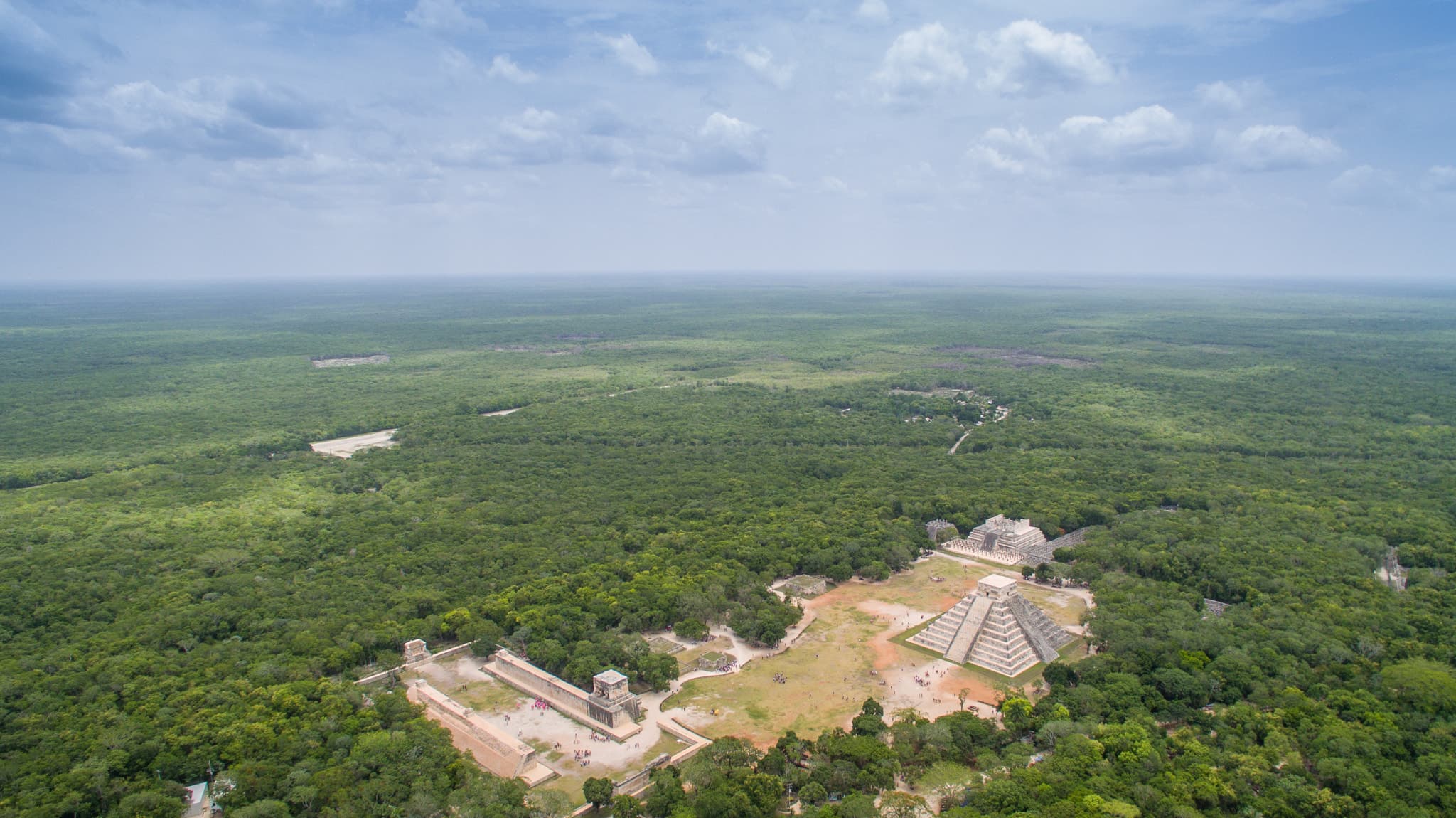 El Castillo rising above the plaza at Chichen Itza