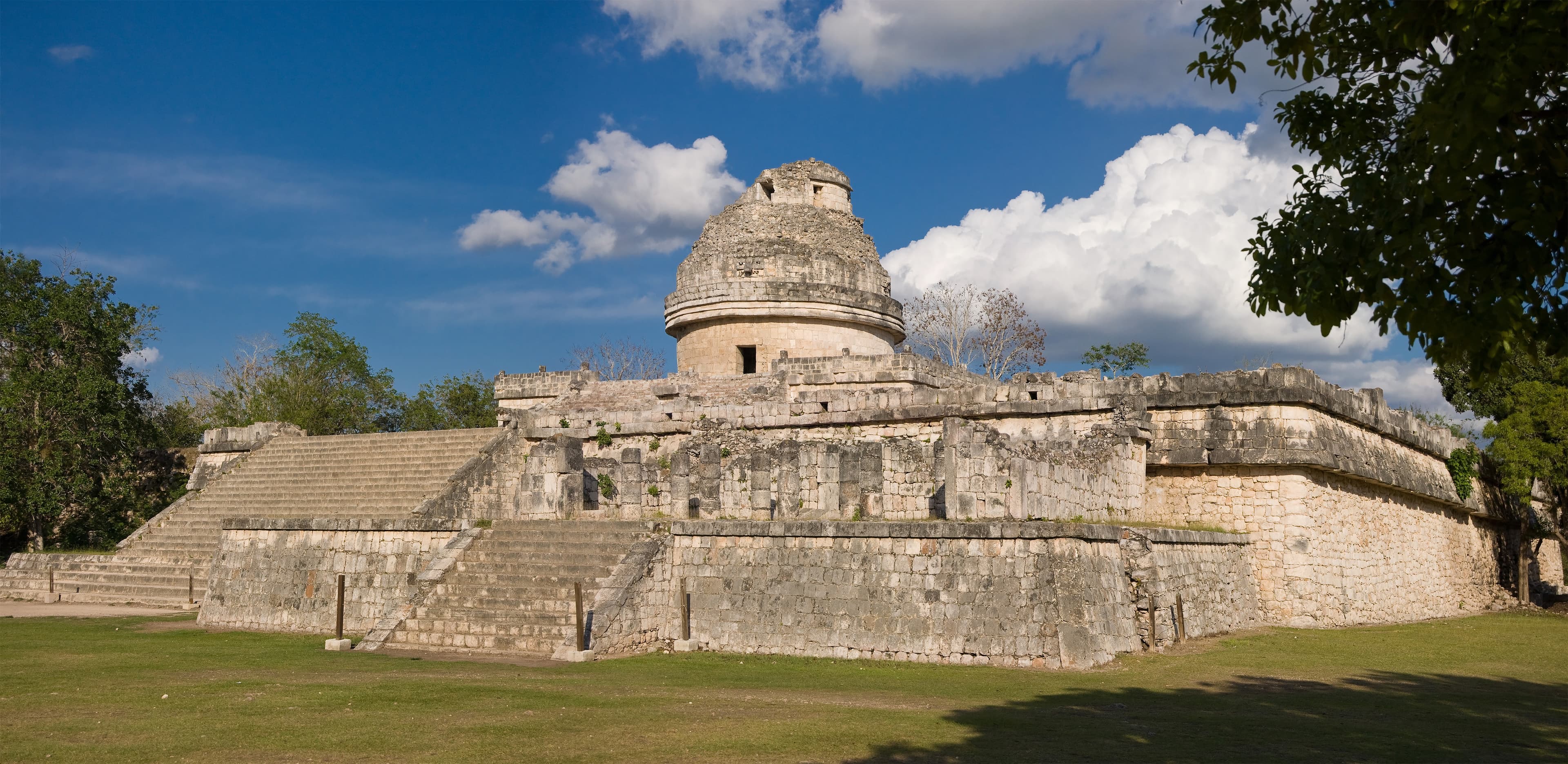 The circular El Caracol observatory at Chichen Itza